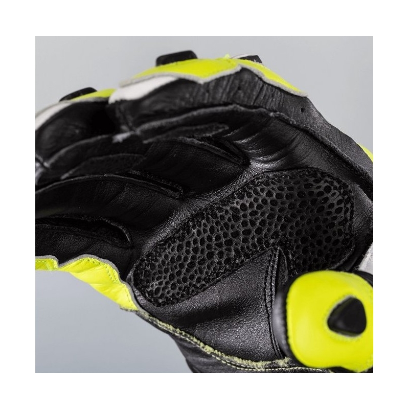 Motorradhandschuhe RST Tractech Evo 4 CE schwarz-weiß-fluo gelb Ausverkauf