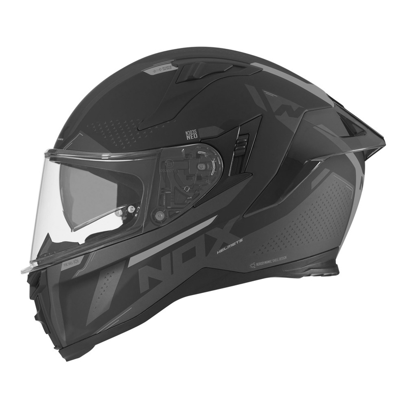 Integral Motorradhelm NOX N303-S Neo schwarz Ausverkauf
