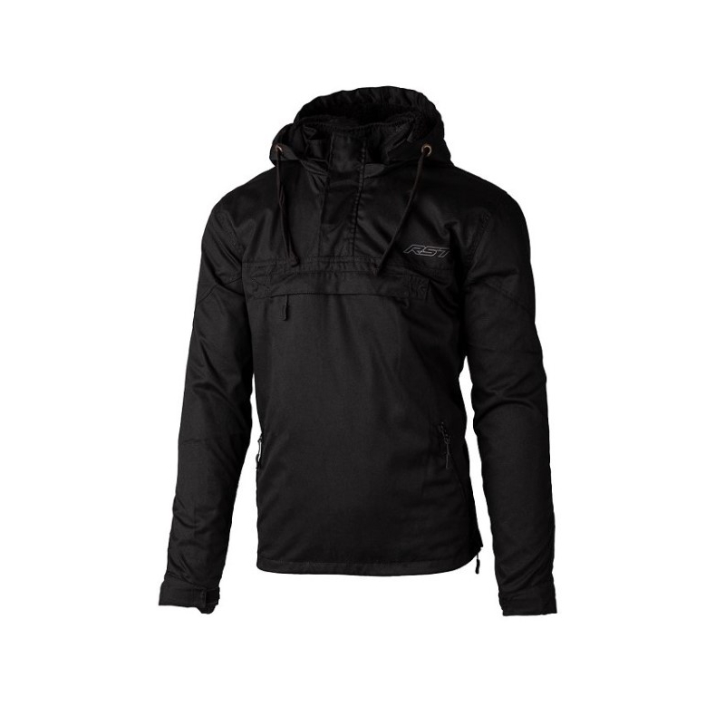 Motorrad-Kapuzenpullover RST X Loadout 1/4 zip CE schwarz Ausverkauf
