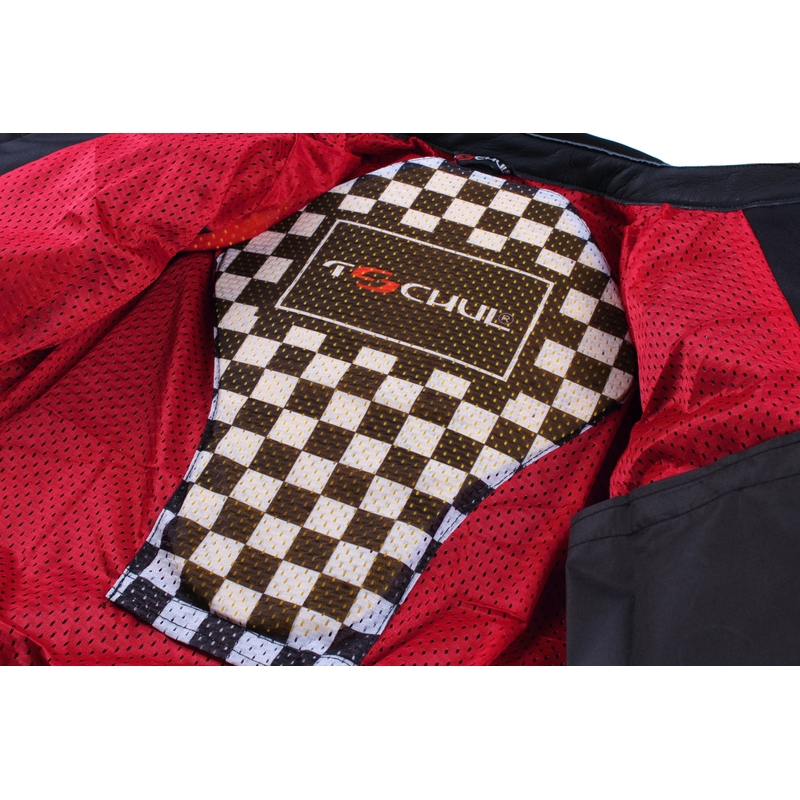 Herrenjacke Tschul 575 schwarz-rot Ausverkauf