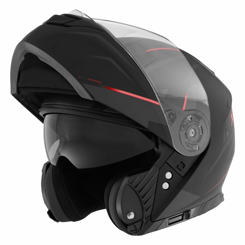 NOX N965 Supra schwarz und rot Motorradhelm