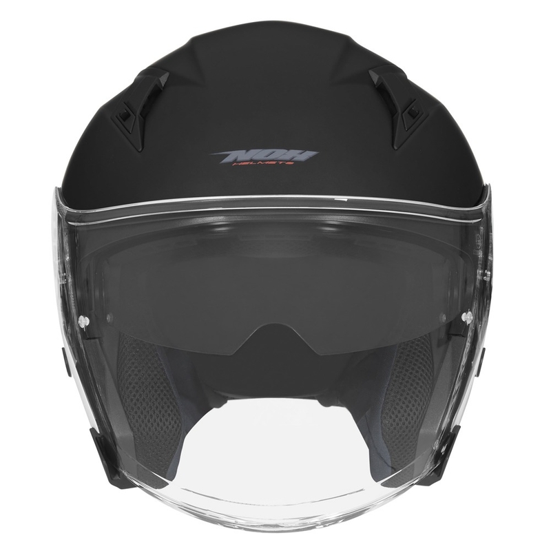 Offener Motorradhelm NOX N128 schwarz matt Ausverkauf