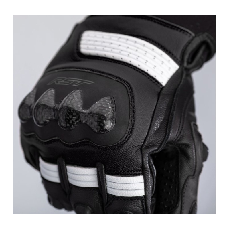 Motorradhandschuhe RST Freestyle 2 CE schwarz und weiß Ausverkauf