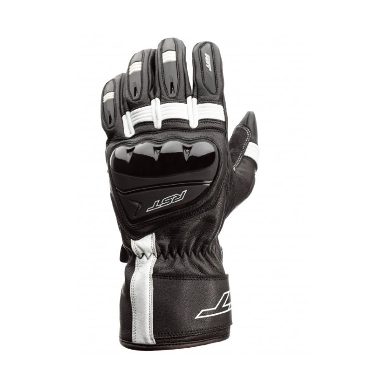 Motorradhandschuhe RST Pilot CE schwarz und weiß Ausverkauf