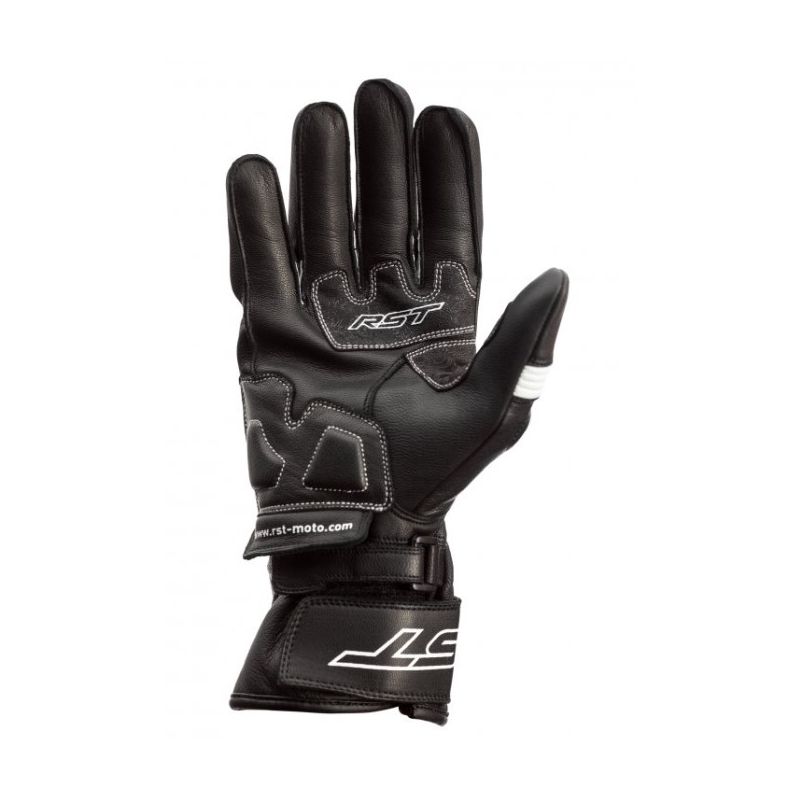 Motorradhandschuhe RST Pilot CE schwarz und weiß Ausverkauf