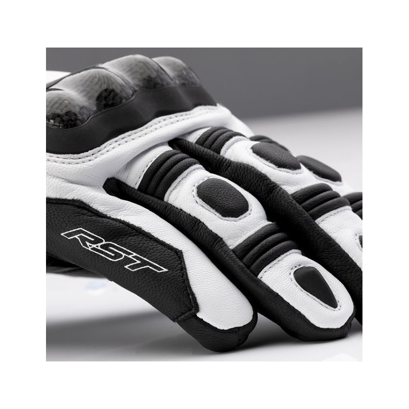 Motorradhandschuhe RST Sport Mid CE schwarz und weiß Ausverkauf