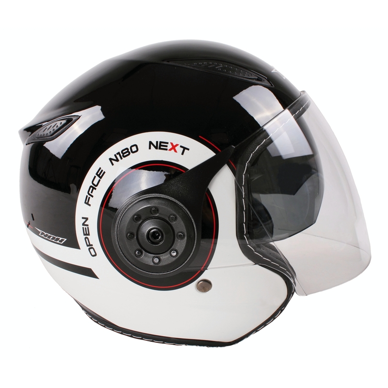 Nox N180 Next schwarz und weiß offen Roller Helm Ausverkauf