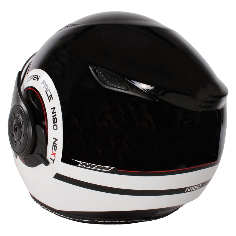 Nox N180 Next schwarz und weiß offen Roller Helm Ausverkauf