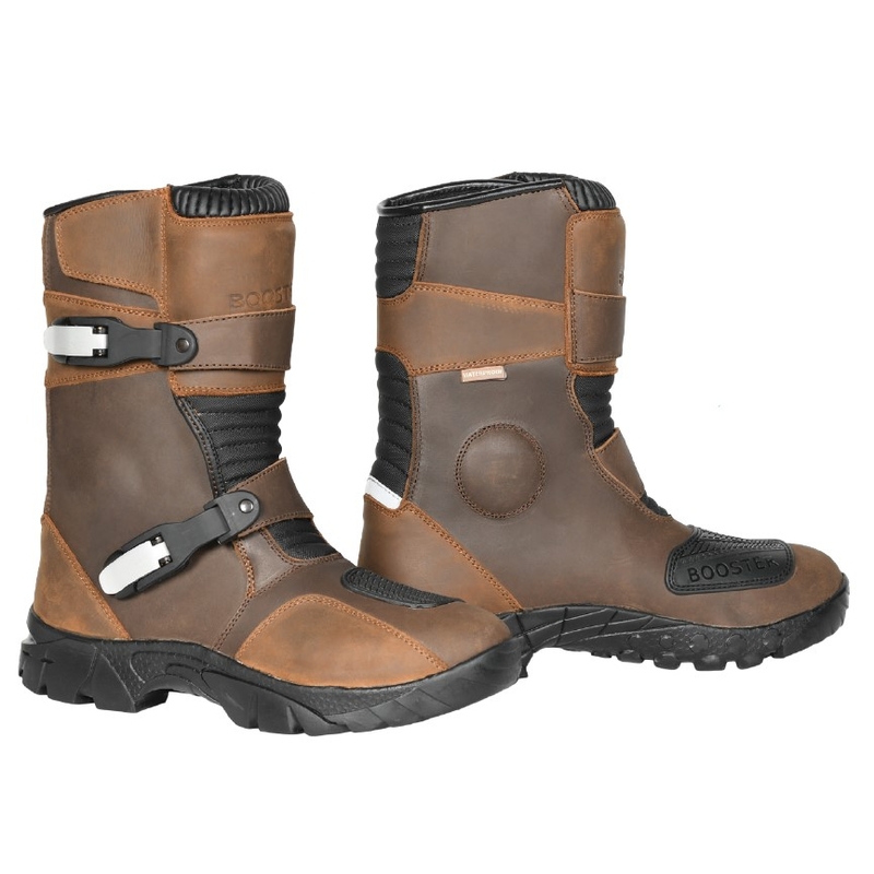 Booster Atacama Short WP Brown Motorradstiefel Ausverkauf