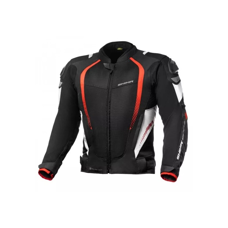 Shima Mesh Pro Schwarz und Rot Motorrad Jacke