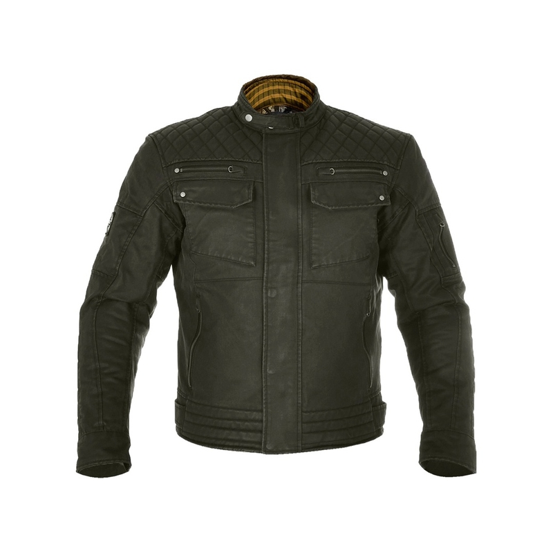 Oxford Hardy Wax Motorradjacke dunkelgrün Ausverkauf