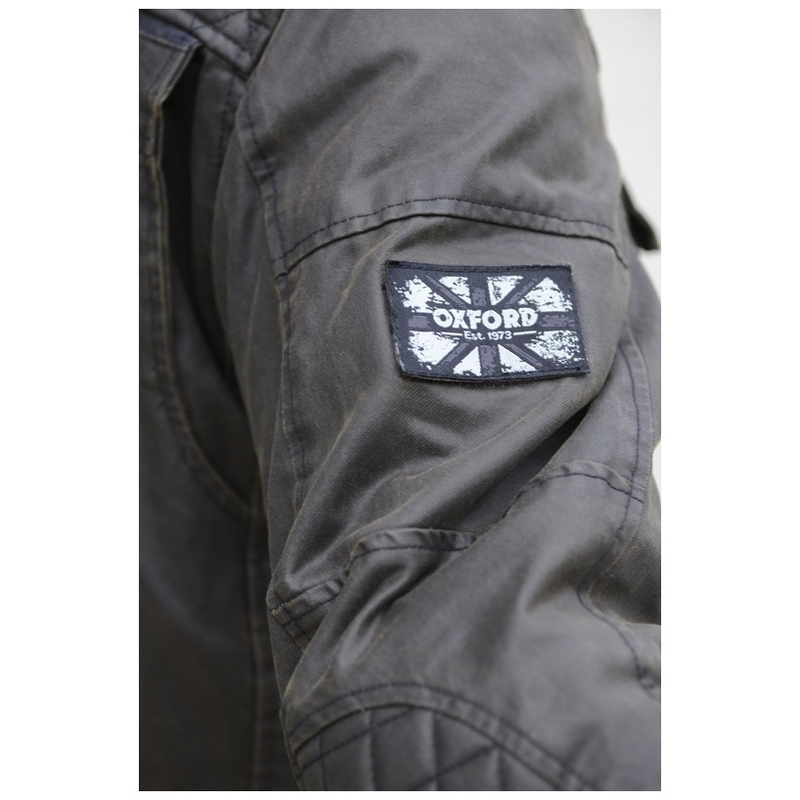 Oxford Hardy Wax Motorradjacke dunkelgrün Ausverkauf