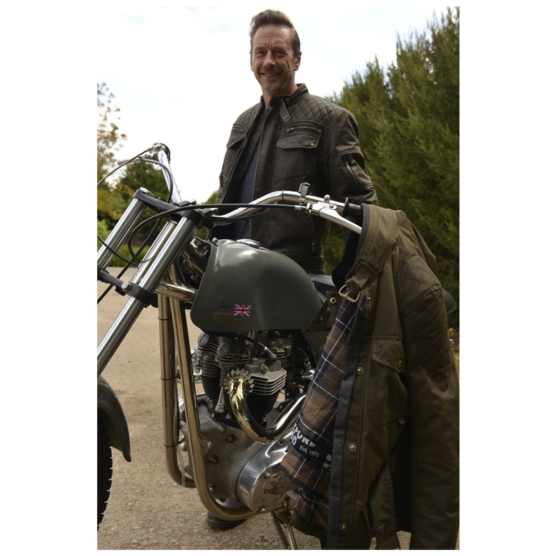 Oxford Hardy Wax Motorradjacke dunkelgrün Ausverkauf