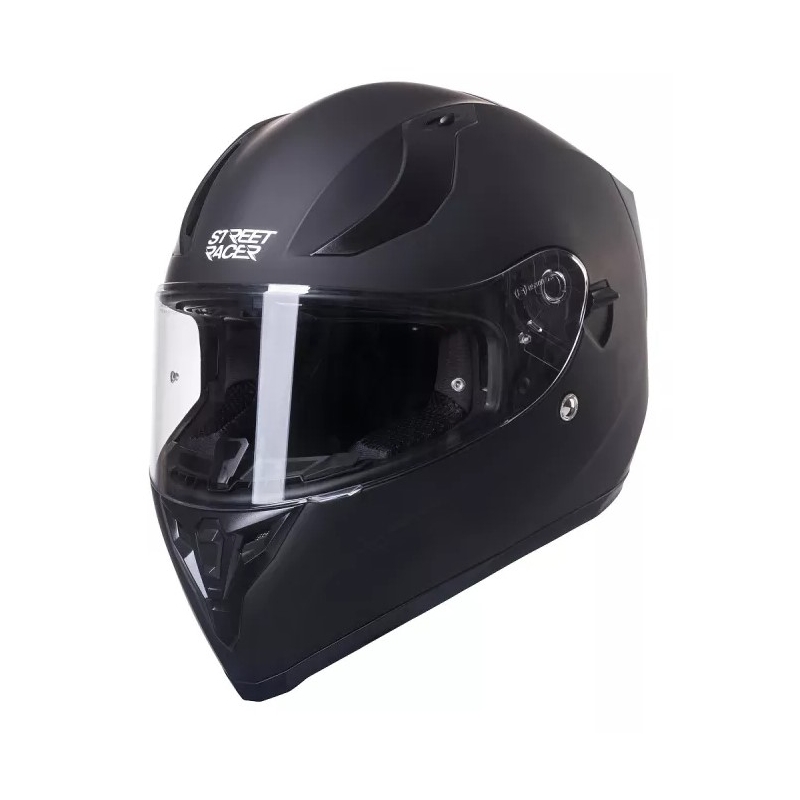 Street Racer SR I1 Integrierter Motorradhelm MotoZem Performance black Ausverkauf
