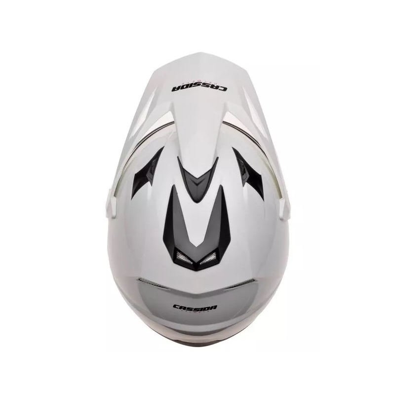 Enduro-Motorradhelm Cassida Tour Weiß Ausverkauf