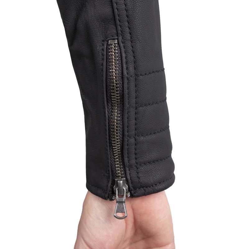 Rebelhorn Hunter Pro Damen Motorradjacke Schwarz Ausverkauf