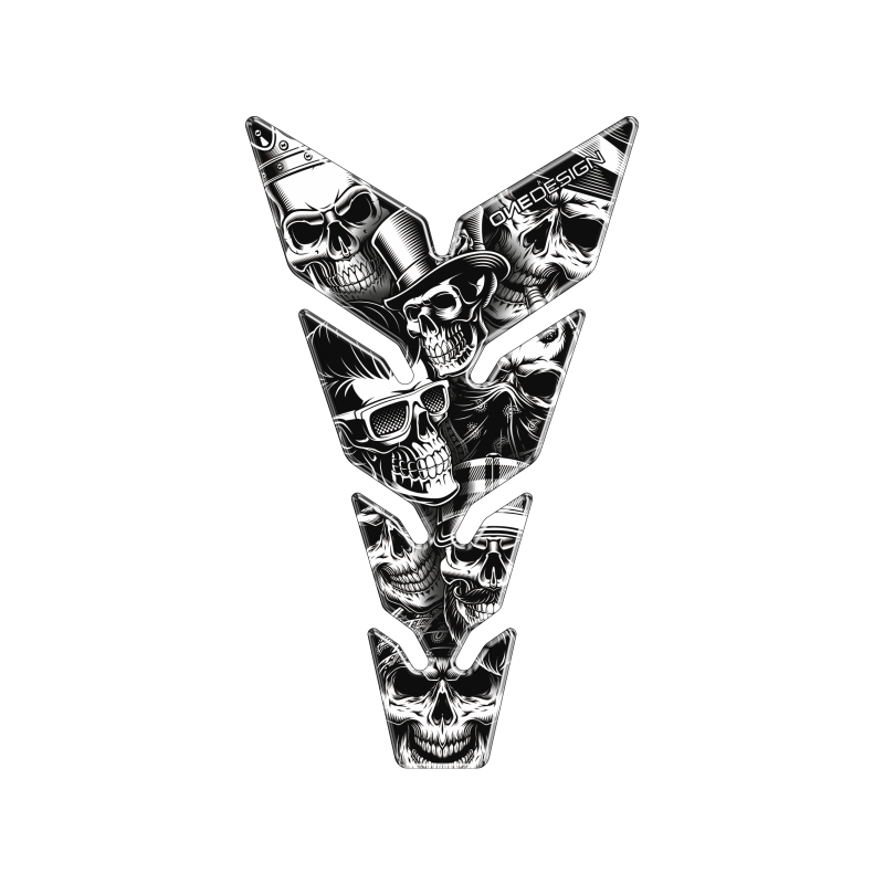 Tankaufkleber Druck - Max Skulls1
