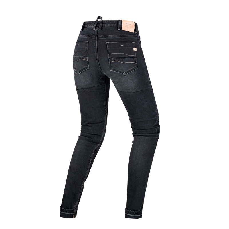 Shima Devon Damen Jeans schwarz verlängert für Motorrad Ausverkauf