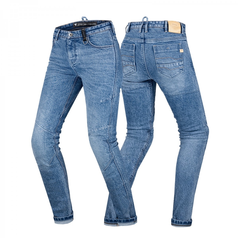Shima Devon blaue Jeans für Motorradfahrerinnen