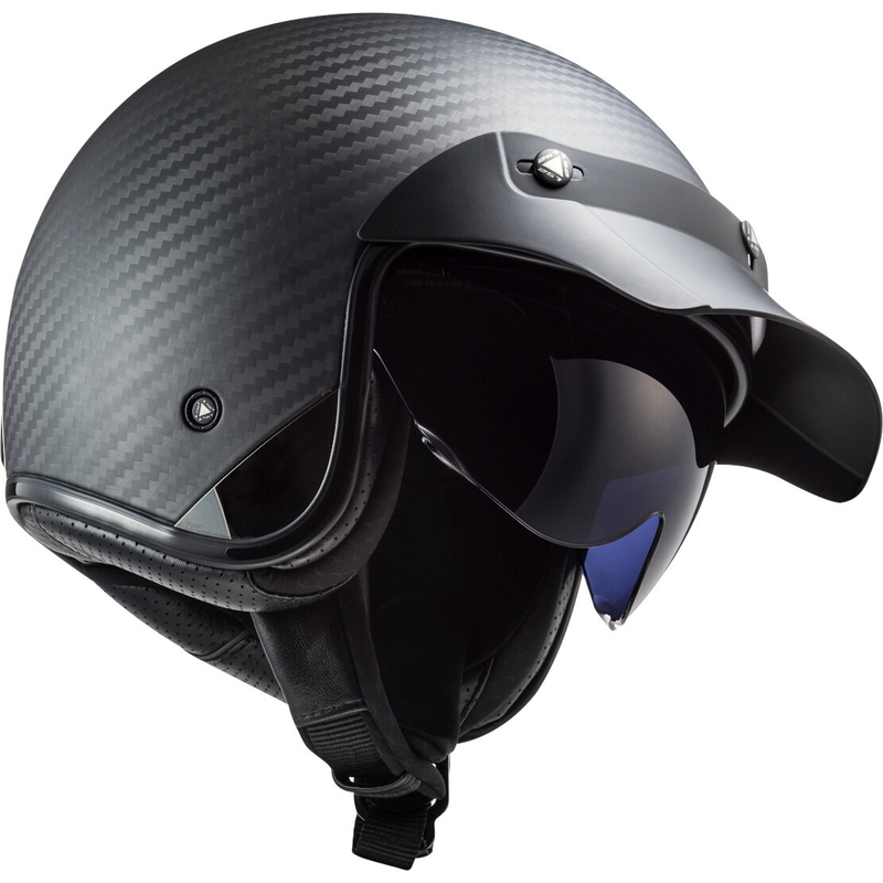 Offener Motorradhelm LS2 OF601 Bob C Carbon - Klasse II