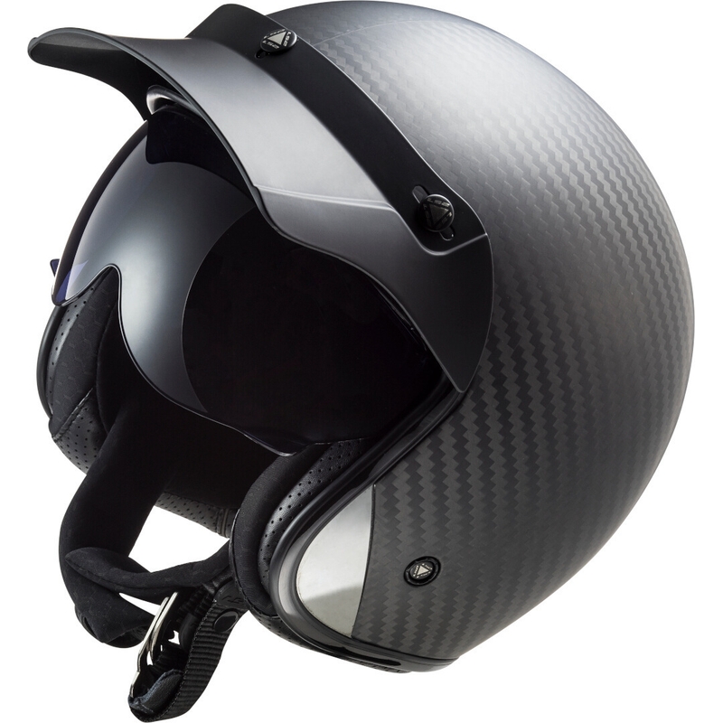 Offener Motorradhelm LS2 OF601 Bob C Carbon - Klasse II