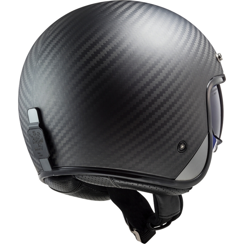 Offener Motorradhelm LS2 OF601 Bob C Carbon - Klasse II