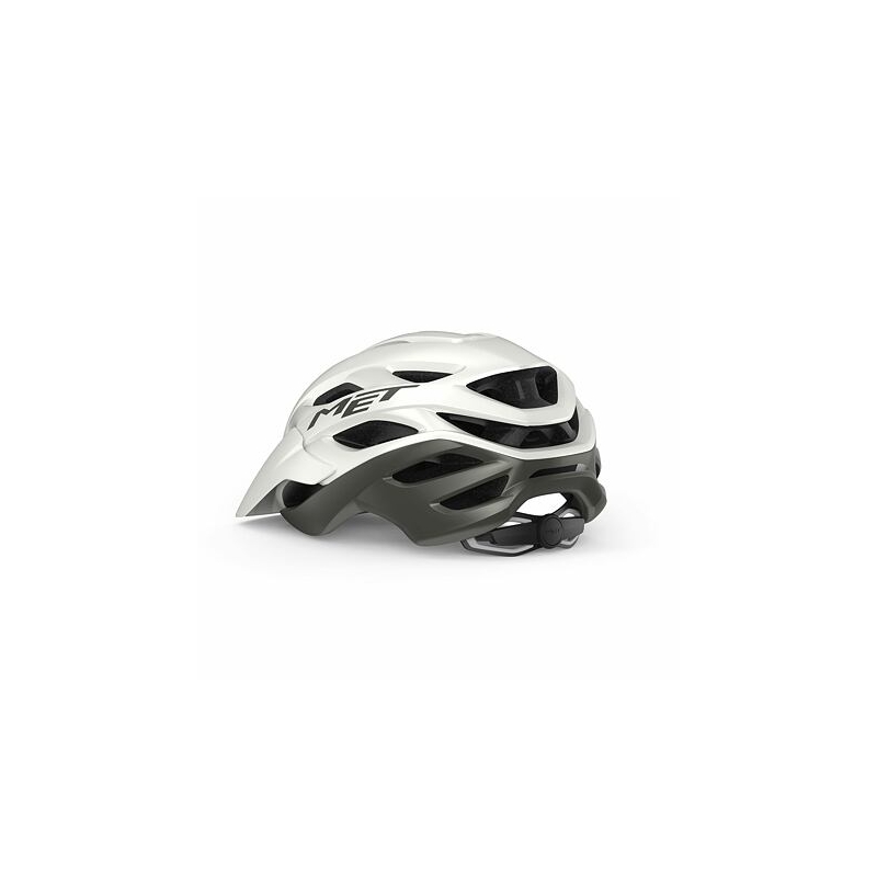 Radfahrhelm MET Veleno weiß-grau Ausverkauf