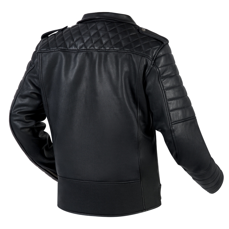 Ozone Ramones Moderne Schwarze Motorradjacke Ausverkauf