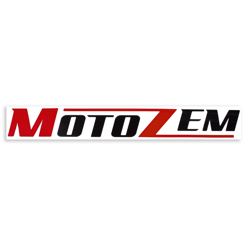 MotoZem Logo-Aufkleber schwarz