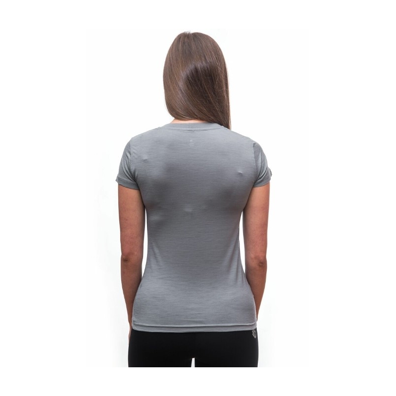 Damen Funktions-T-Shirt Sensor Merino Active PT Mountains grau - kurzarm Ausverkauf