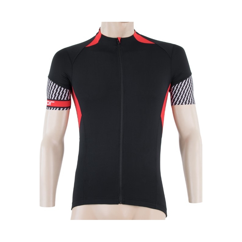 Sensor Race Trikot schwarz-rot - kurzarm Ausverkauf