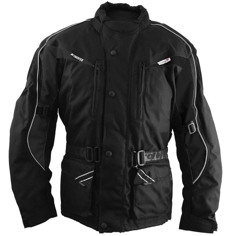 Roleff Cologne schwarz-dunkelgraue Motorradjacke
