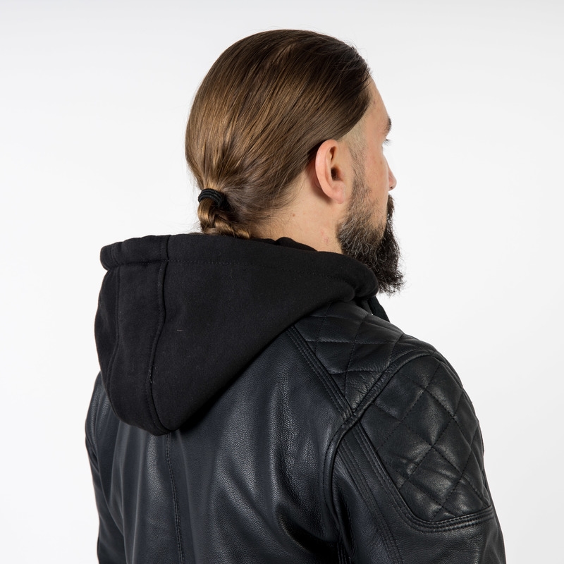 Ozone Striker Schwarze Motorradjacke Ausverkauf