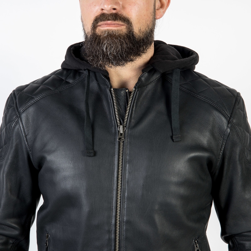 Ozone Striker Schwarze Motorradjacke Ausverkauf