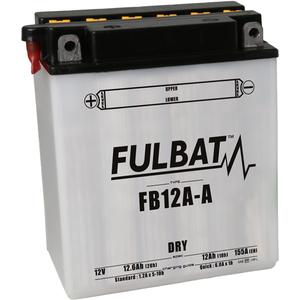 Konventionelle Motorradbatterie (mit Säurepackung) FULBAT FB12A-A  (YB12A-A) Acid pack included výprodej