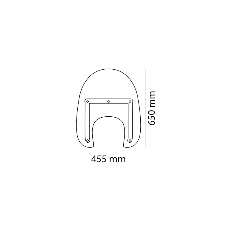 Windschirm CUSTOMACCES AMERICA I transparent