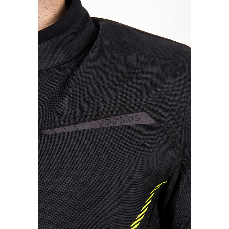 Ozone Delta IV Motorradjacke schwarz-neongelb