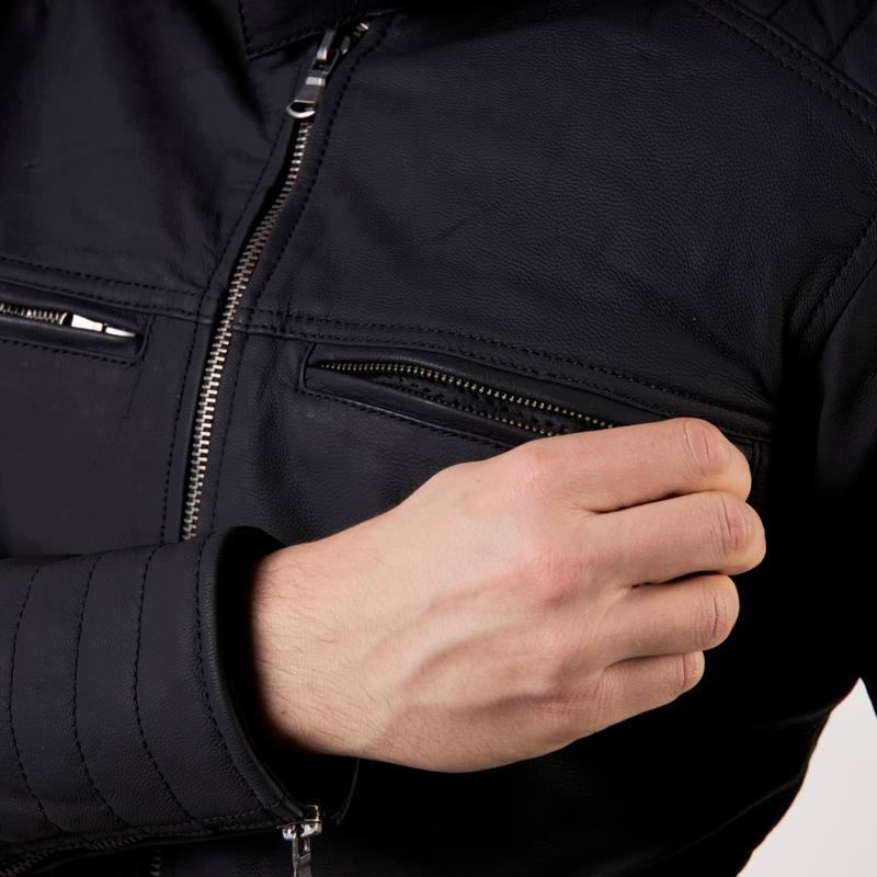 Rebelhorn Hunter Pro Schwarz Motorradjacke Ausverkauf