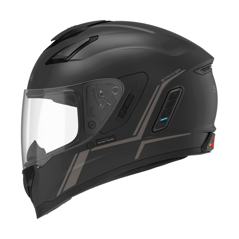 Integral-Motorradhelm mit Mesh-Headset SENA Stryker Schwarz Matt