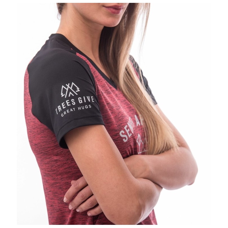 Damen Trikot Sensor Radfahren Charger schwarz und rosa Ausverkauf