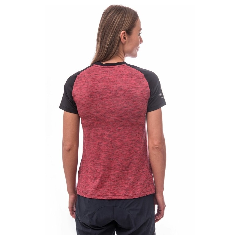 Damen Trikot Sensor Radfahren Charger schwarz und rosa Ausverkauf