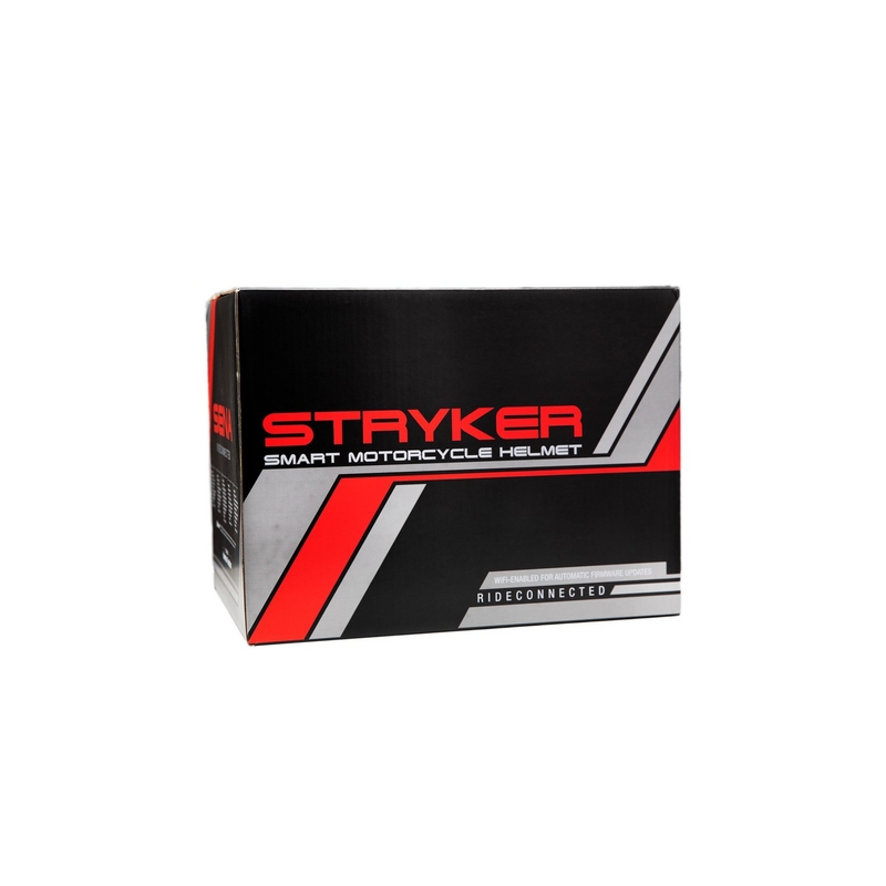 Integral-Motorradhelm mit Mesh-Headset SENA Stryker weiß glänzend