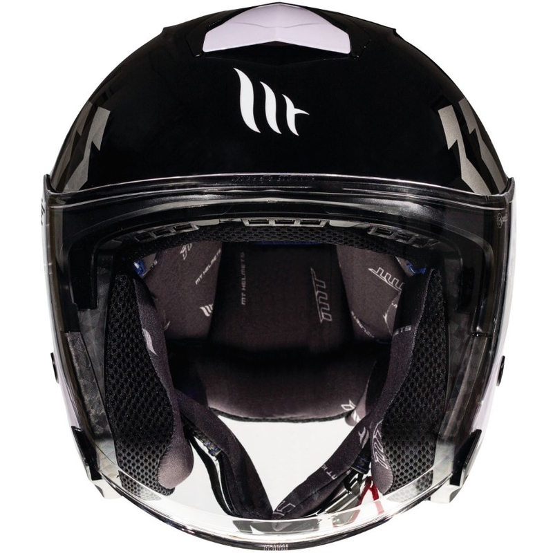 Offener Motorradhelm MT Thunder 3 SV Venus schwarz-grau-weiß - Klasse II