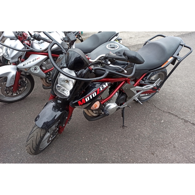 MotoZem Logo-Aufkleber weiß