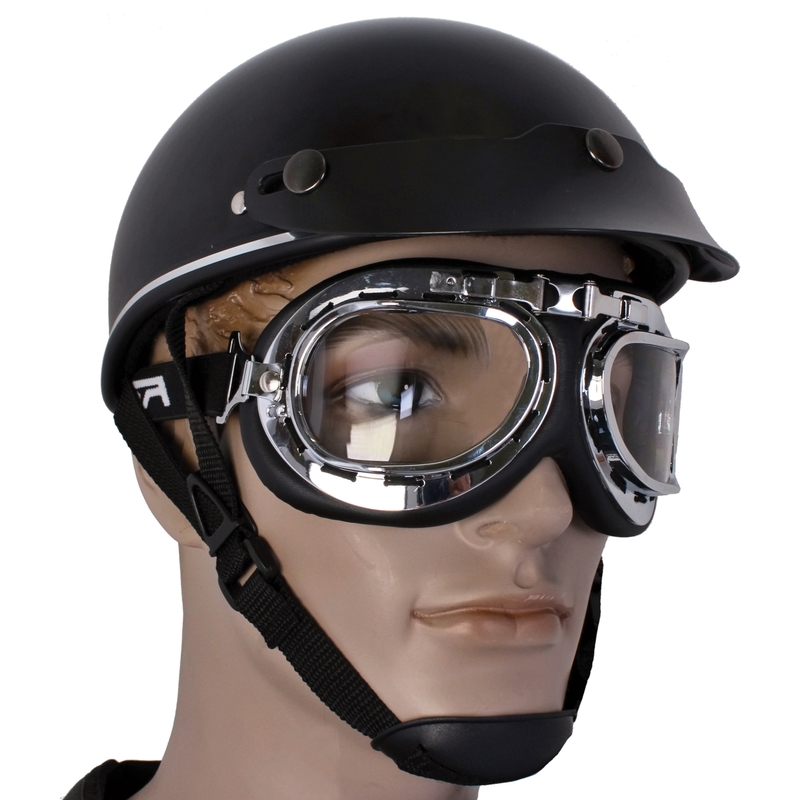 Motorradbrille RSA Style chrom