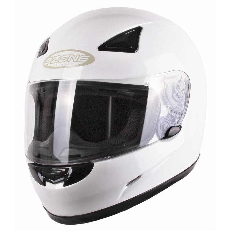 Motorradhelm Ozone A951 weiß Ausverkauf