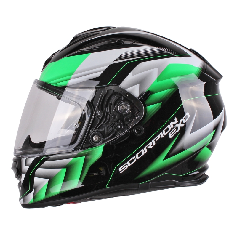 Moto Integralhelm Scorpion EXO-510 Air Scale schwarz-grün Ausverkauf