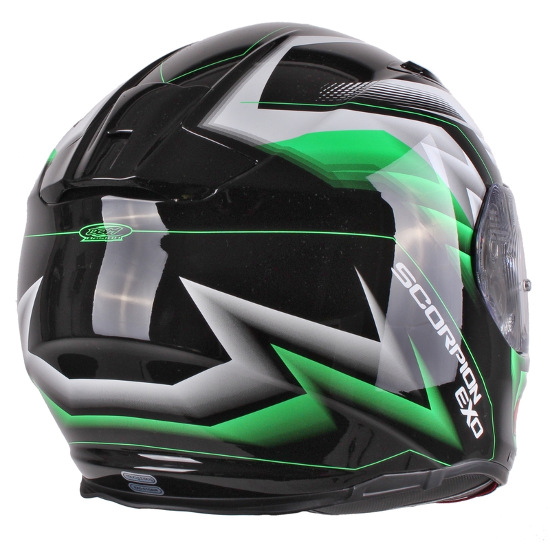 Moto Integralhelm Scorpion EXO-510 Air Scale schwarz-grün Ausverkauf