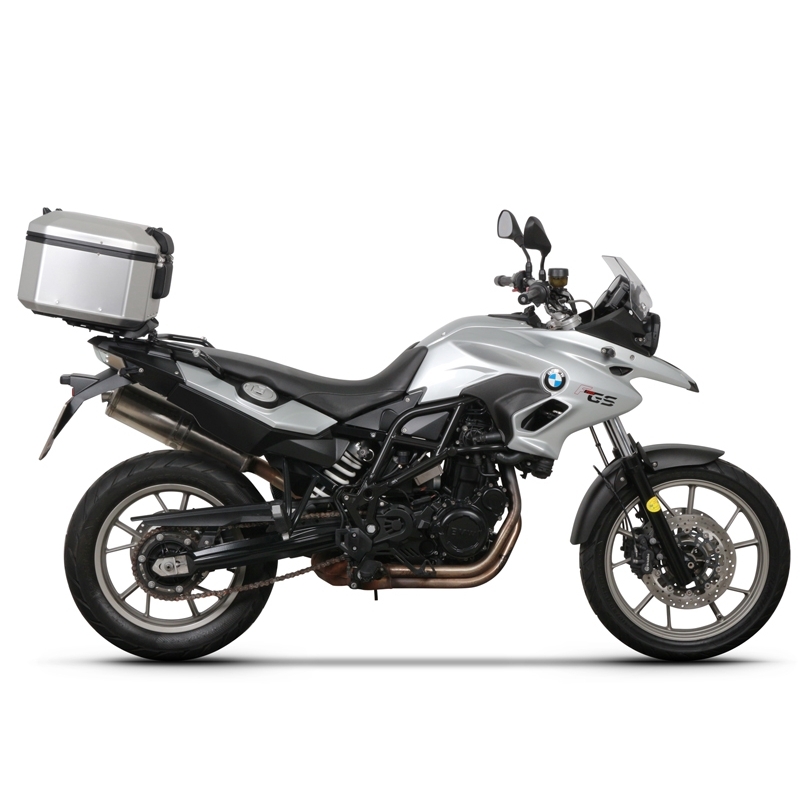 Complete set of aluminum cases SHAD TERRA, 48L topcase + 36L / 47L side cases, including mounting kit and plate SHAD BMW F 650 GS/ F 700 GS/ F 800 GS