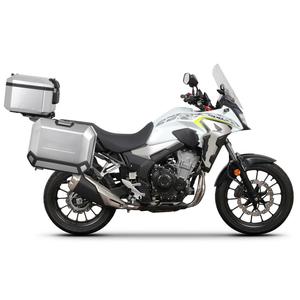Complete set of aluminum cases SHAD TERRA, 48L topcase + 47L / 47L side cases, including mounting kit and plate SHAD HONDA CB 500 X